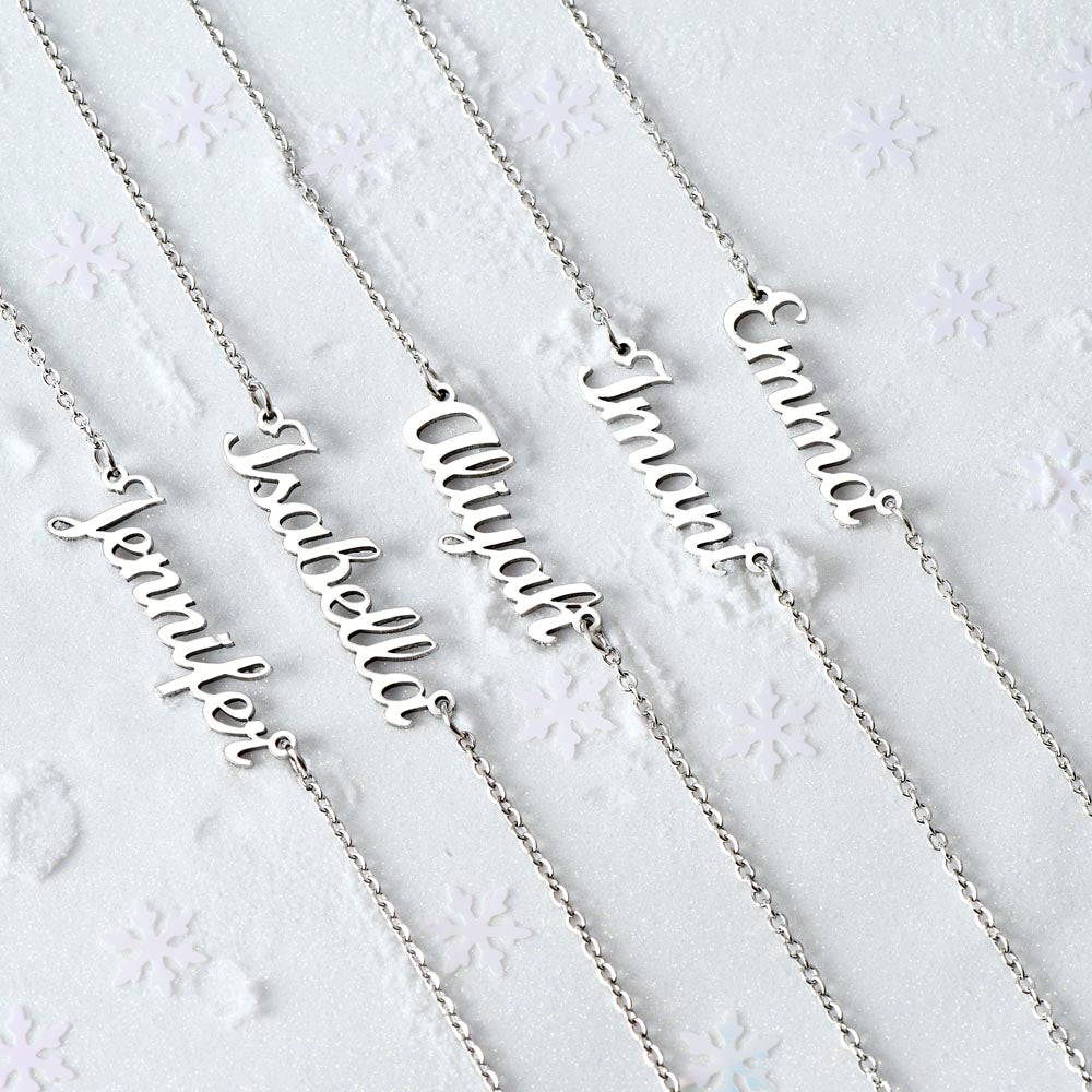 Signature Name Necklace: Your Name, Your Style
