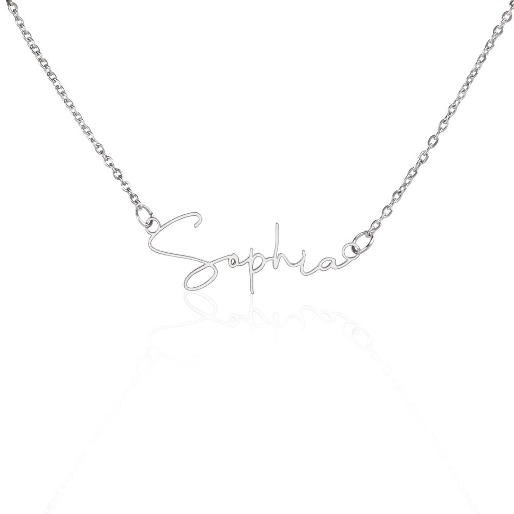 Signature  Name Necklace - Scrip