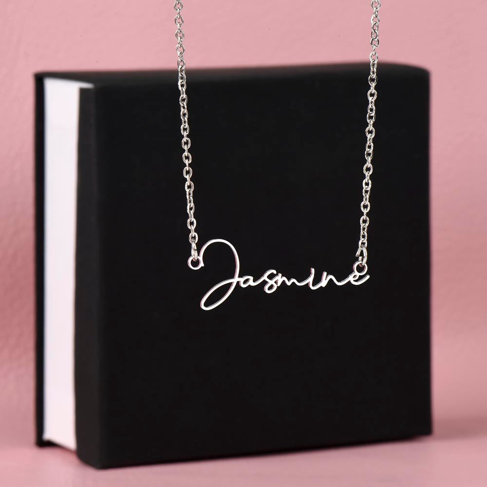 Signature  Name Necklace - Scrip