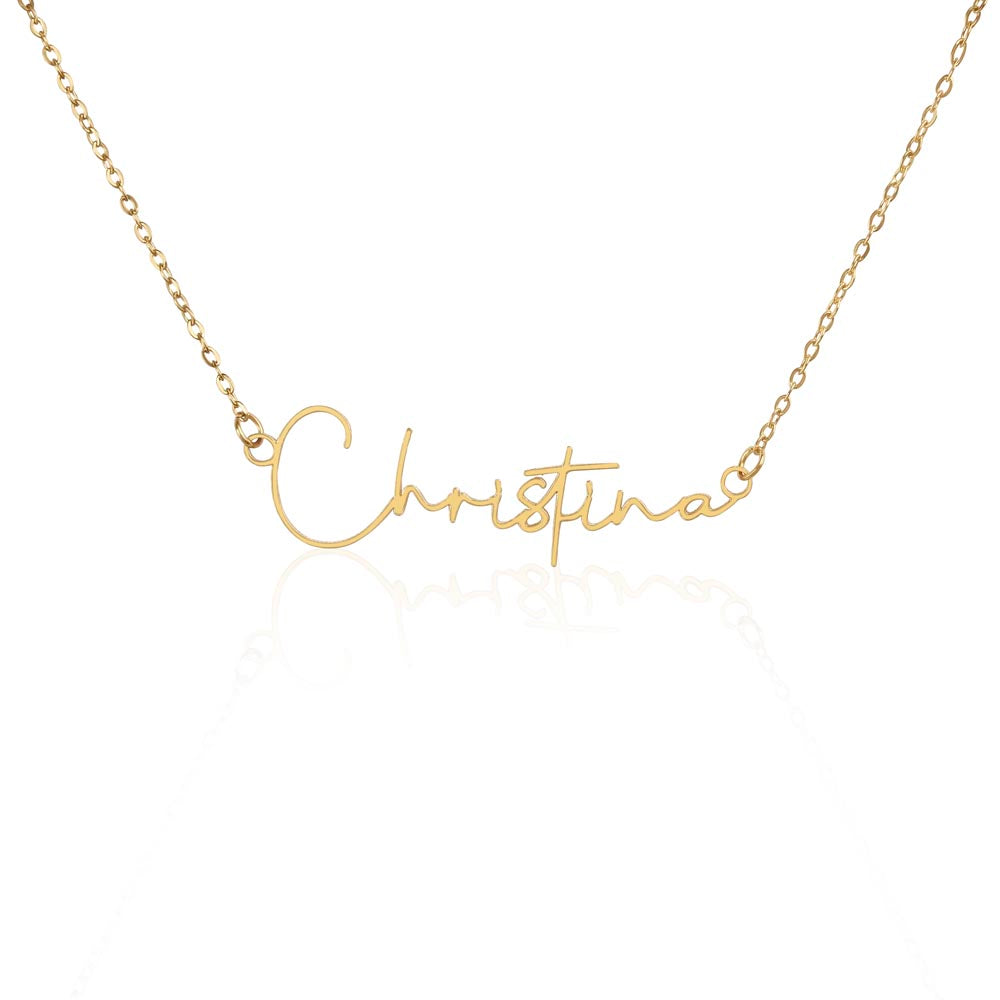 Signature  Name Necklace - Scrip