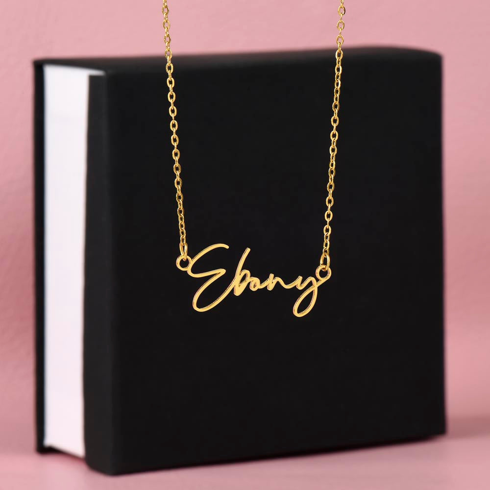 Signature  Name Necklace - Scrip