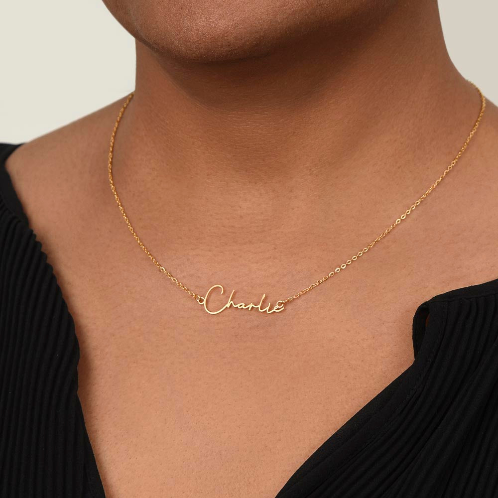 Signature  Name Necklace - Scrip