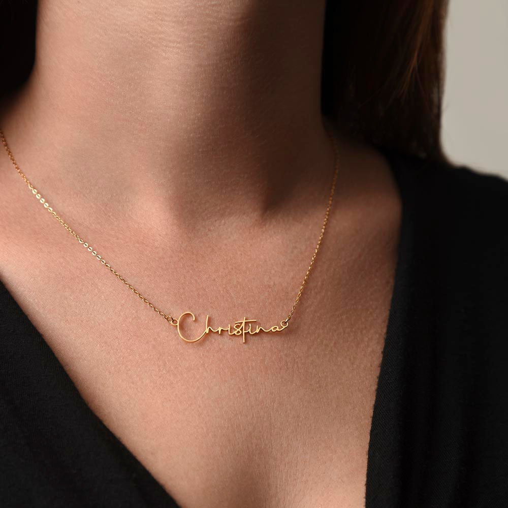 Signature  Name Necklace - Scrip