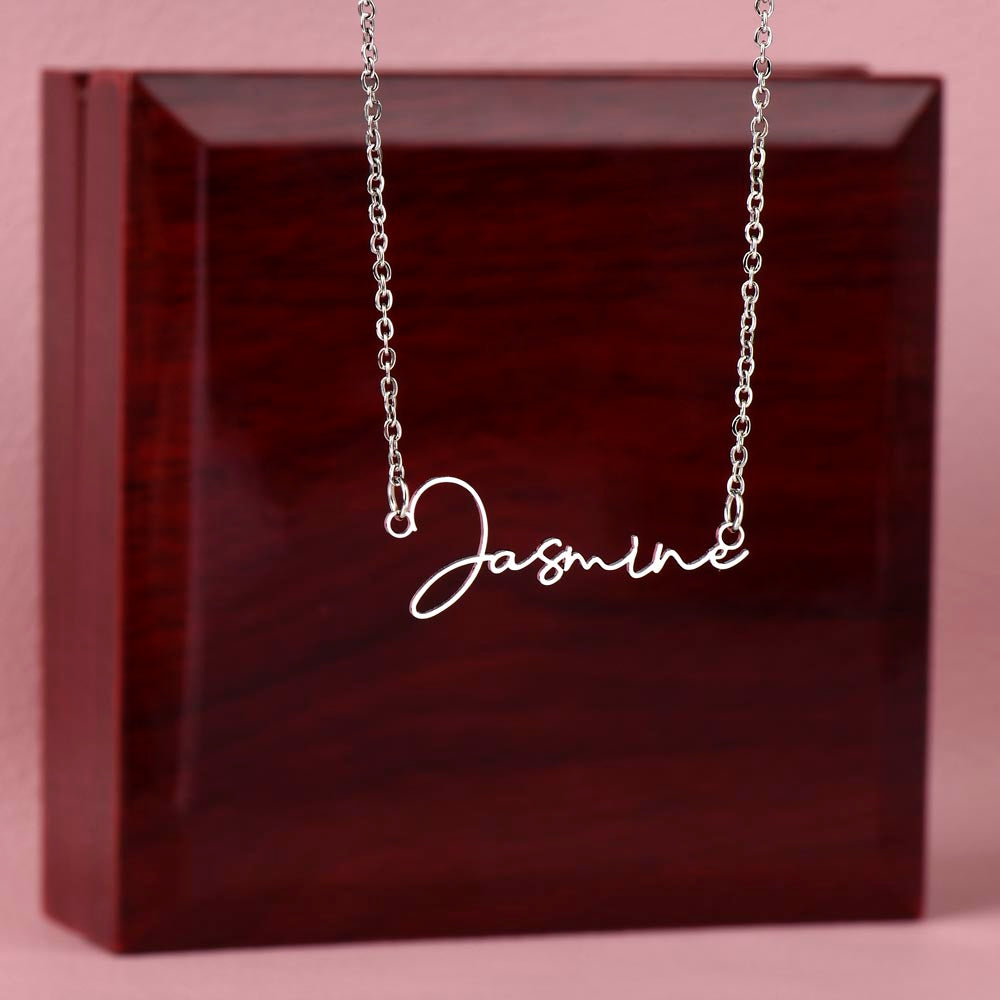 Signature  Name Necklace - Scrip