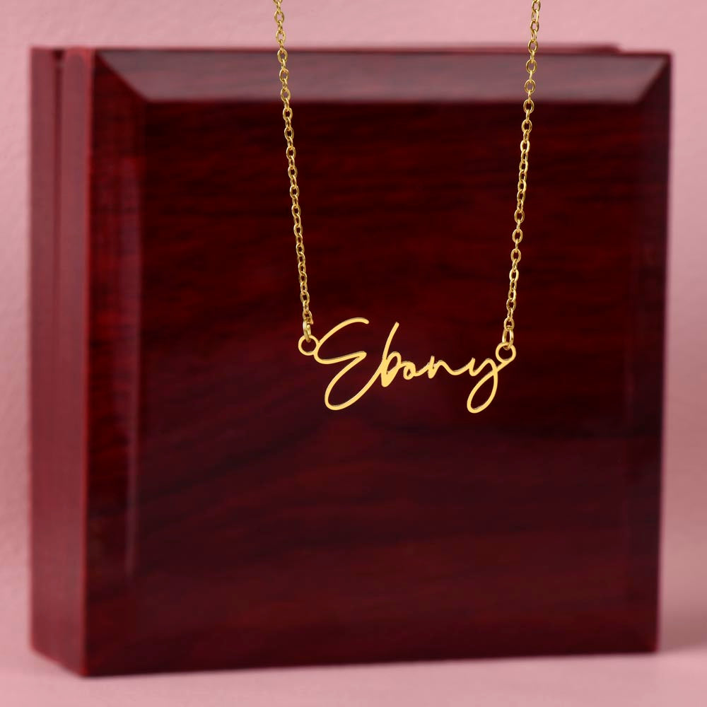 Signature  Name Necklace - Scrip