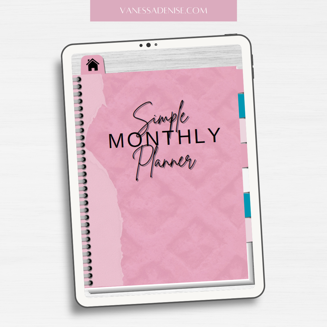 Simple Monthly Digital Planner