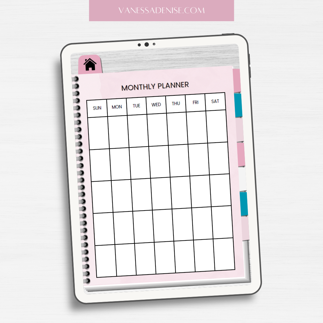 Simple Monthly Digital Planner